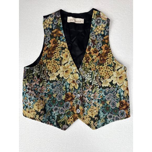 P.c. Sport Jackets & Blazers - Vintage tapestry vest women’s M